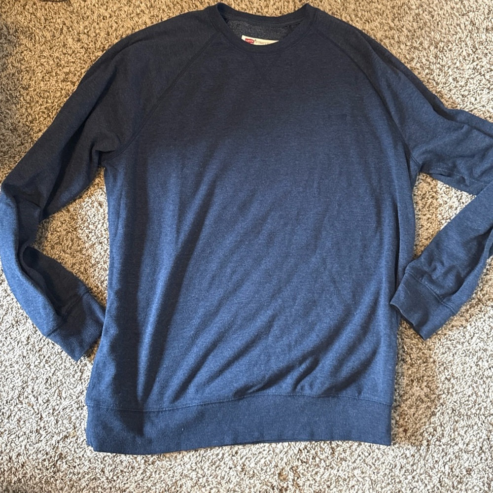 Levi’s Men’s Sz XL Lightweight Sweatshirt Navy W60 GUC